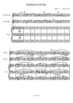 Fanfare in E flat, for Organ and two trumpets